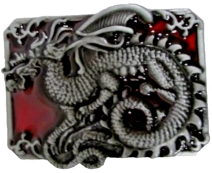 Red Dragon Punk Belt Buckle - Picture 1 of 7