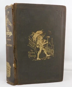 Antique Mark Twain A Tramp Abroad 1880 HC 328 Illustrations American Publishing - Picture 1 of 23