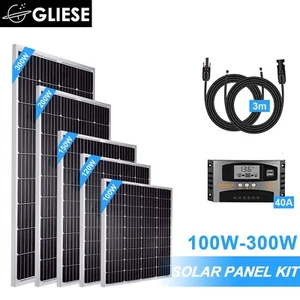 Gliese Solarmodul Mono 100 120 150 200 300Watt Solarpanel Kit 12V Solarsystem - Bild 1 von 28