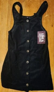 🔥 NWT LOVE & LET LOVE Women's Top Dress Straps Black Buttons Medium - Picture 1 of 4