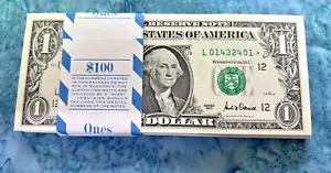2001 $1 Star Notes 100 Consecutive Uncirculated CRISP - Picture 1 of 4