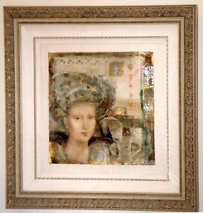 CSABA MARKUS ORIGINAL PAINTING - SIGNED - 41x41 Mixed Media w/ Gold Leaf - Picture 1 of 15