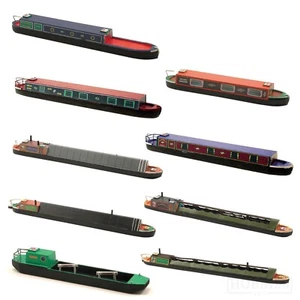 Craftline Canal Narrow Boats Models 1:76 Scale OO Gauge Coal Tug Holiday Boat - Picture 1 of 14