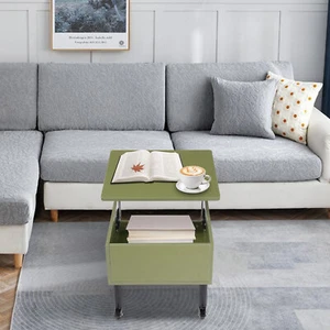 Coffee Table W/ Storage Lift Top Up End Side Table Wooden Nightstand Living Room - Picture 1 of 21