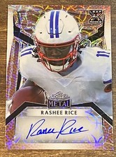 ‼️2023 Leaf Metal RASHEE RICE Auto RC True #1/1 KANSAS CITY CHIEFS SMU MUSTANG