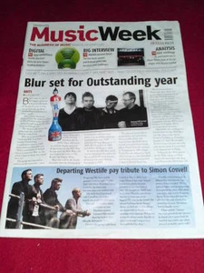 MUSIC WEEK - BLUR - WESTLIFE - 9 Dec 2011 - Picture 1 of 1