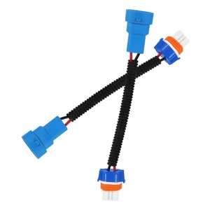 2 Pcs Car Lamp Socket Plug Travel Wiring Harness Headlight Connector Adapter - Foto 1 di 12