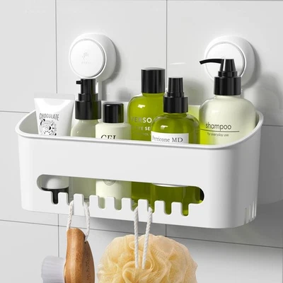 Shower Caddy Suction Cup NO-Drilling Removable Shower Shelf Powerful Heavy Du... - Image 1 of 4