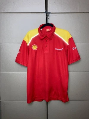 РУБАШКА-ПОЛО SHELL HELIX V-POWER FERRARI МУЖСКАЯ РАЗМЕР XL КРАСНАЯ RASING FORMULA 1 UNO Y2K - Изображение 1 из 4