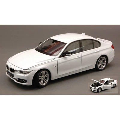 BMW 335i (F30) 2013 WHITE 1:24 Welly Auto Stradali Modellino Nuovo - Immagine 1 di 3