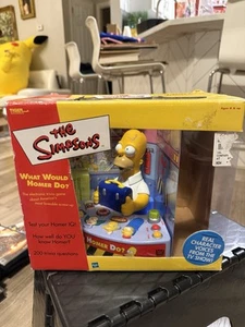 2002 Playmates The Simpsons What Would Homer Do Electronic Trivia Game - Picture 1 of 5