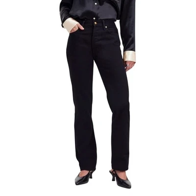 Madewell x Alexa Chung Black High Rise Straight Jeans Size 30 NWT - Image 1 of 4