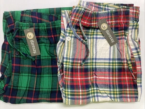DARESAY Men's Flannel Lounge/Pajama Pants, 2 Pair Pack, XL, Free Shipping! - Imagen 1 de 1