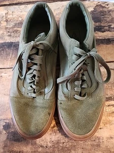 Vans Größe 9 Grün Wildleder Old Skool Schnürschuh Skateschuh Sneaker Herren - Bild 1 von 9