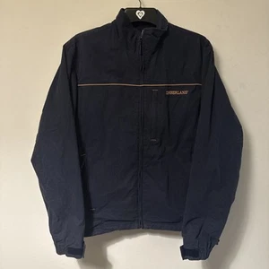 Timberland Weathergear Jacket Mens Small Navy Full Zip Cotton Blend Bomber - Picture 1 of 10