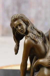 Bronze Figurative Skulptur "Trio Composition" | Kunst Statue auf Marmorsockel - Bild 1 von 8