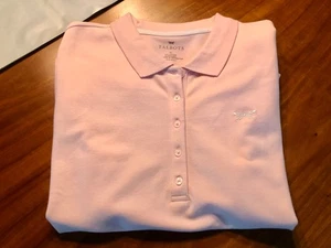 TALBOTS Womens XL SS Top Shirt Blouse LIGHT PINK COTTON NWT Dragonfly Nice LOOK - Picture 1 of 7
