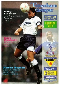 Tottenham Hotspur v Norwich City 1991-1992 League Cup 5th Round 08/01/1992 - Picture 1 of 1