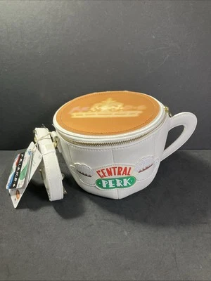 NUEVO CON ETIQUETAS Loungefly FRIENDS Central Perk Bandolera Taza de Café Bolso Cartera (Raro) Foto 1 de 4