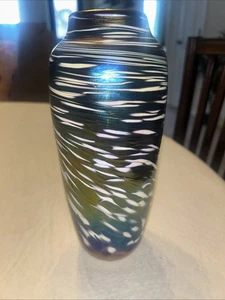 Rosetree Blown Glass Vase by Mark Rosenbaum – Signed Handcrafted New Orleans ‘97 - Picture 1 of 3