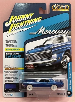 JOHNNY LIGHTNING - 1969 MERCURY COUGAR ELIMINATOR - WHITE LIGHTNING - CLASSIC GO - Image 1 of 4