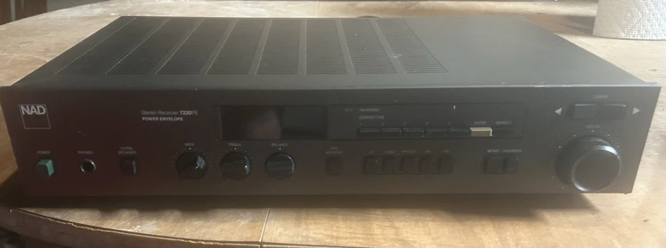 NAD 7220PE AM/FM Stereo Receiver POWER ENVELOPE 120V 60Hz 150W Powers On WORKS - Image 1 of 1