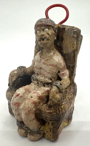 Ed Berdej Stoneware Pottery Man in Electric Chair Pipe - Picture 1 of 15