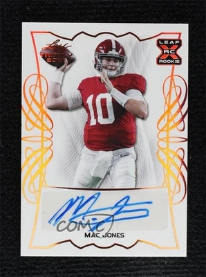 2021 Leaf Trinity Mac Jones #BA-MJ1 Rookie Auto RC - Image 1 of 2