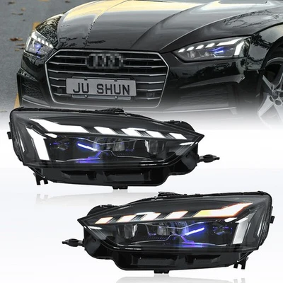 Conjunto de faros LED DRL proyector secuencial para AUDI A5 S5 RS5 B9 2017-2020 Foto 1 de 4