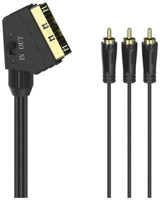 Hama Scart-Stecker auf 3 Cinch-Stecker Kabel, 1.5 m, B00205156 - Bild 1 von 4
