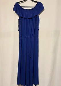 Ralph Lauren blue size XL maxi dress sleeveless  - Picture 1 of 9
