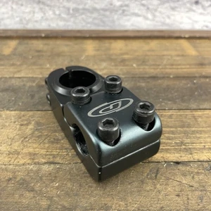 Powerlite BMX Stem 1 1/8 Threadless Black Alloy Freestyle Mid School Neck - Picture 1 of 9