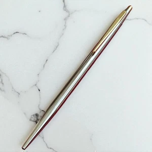 Montblanc Noblesse Knock Ballpoint Pen Silver & Gold - Picture 1 of 14