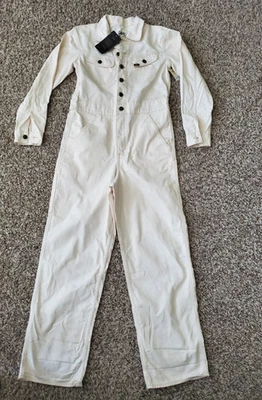 Macacão Lee Vintage Moderno Union Alls Bone Feminino Tamanho XS Novo com etiquetas - Imagem 1 de 4