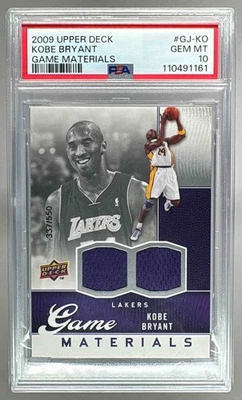 110491161 Kobe Bryant 2009 Upper Deck Game Patch /550 PSA 10 HOF - Image 1 of 2