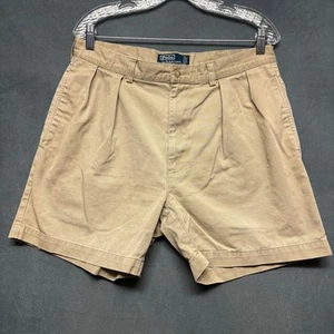 Vintage Polo Ralph Lauren Andrew Short Pleated Preppy Academia Mens 34 Yacht - Picture 1 of 18