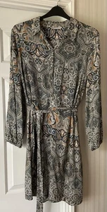 George Shirtdress Long Sleeve Paisley Pattern Size 18 ( 16/18 ) - Picture 1 of 10