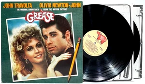 Grease Original Soundtrack [RSO RS 2-4002] Vintage LP Vinyl Record Album - Picture 1 of 10