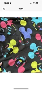 Disney Mickey Mouse Mens Graphic Button Up Shirt XL 46/48 Black - Picture 1 of 4