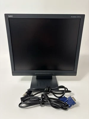 NEC AccuSync LCD72VX 17" Flat Panel LCD Screen Monitor VGA/DVI 1280 x 1024 SXGA - Image 1 of 4