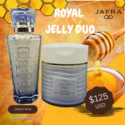 Jafra Royal Jelly Duo с молочным бальзамом увлажняющий лосьон и комплекс для тела - новый  - Изображение 1 из 4
