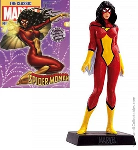 Classic Marvel Figurine Collection Eaglemoss 2007 #61 Spider-Woman J Drew +Mag - Picture 1 of 5