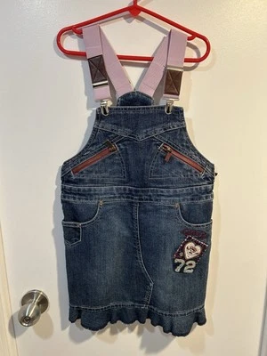 Ecko красный джинсовой ткани комбинезон юбка девочек размер 5 нагрудник - Изображение 1 из 4