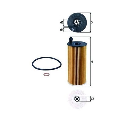 Mahle OX 404D Oil Filter - Image 1 of 4