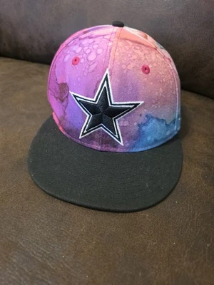 Dallas Cowboys New Era NFL Sideline Crucial Catch 39THIRTY Hat Tie-Dye Men's Cap - Image 1 of 4