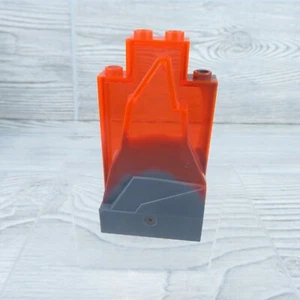 LEGO - Replacement - 47847 / 54782 - Rock Panel - 2x4x6 - Trans Orange / Gray - Picture 1 of 5