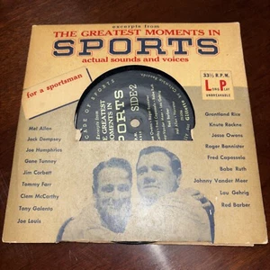 Babe Ruth Lou Gehrig greatest moments sports 33 1/3 Long play record 1950s-60s? - Picture 1 of 2