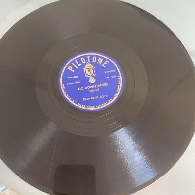 1946 BLACK GOSPEL - DEEP RIVER BOYS 78 rpm PILOTONE Go Down Moses a cappella VG+ - Image 1 of 4