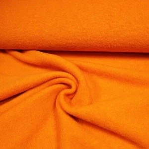 Wollfleece, orange, 155 cm breit, Meterware, ab 0,5 m, € 12,84/qm - Bild 1 von 3