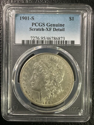 1901 S MORGAN SILVER DOLLAR $1 PCGS XF DETAILS Cover